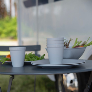 Kubek piknikowy DAISY 250ml szary